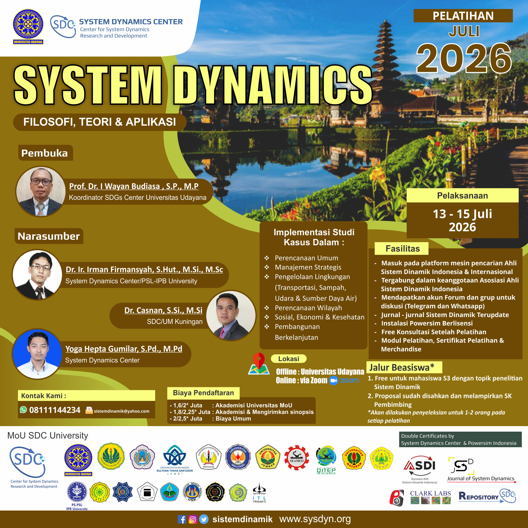 Pelatihan System Dynamics Reguler 13-15 Juni 2026